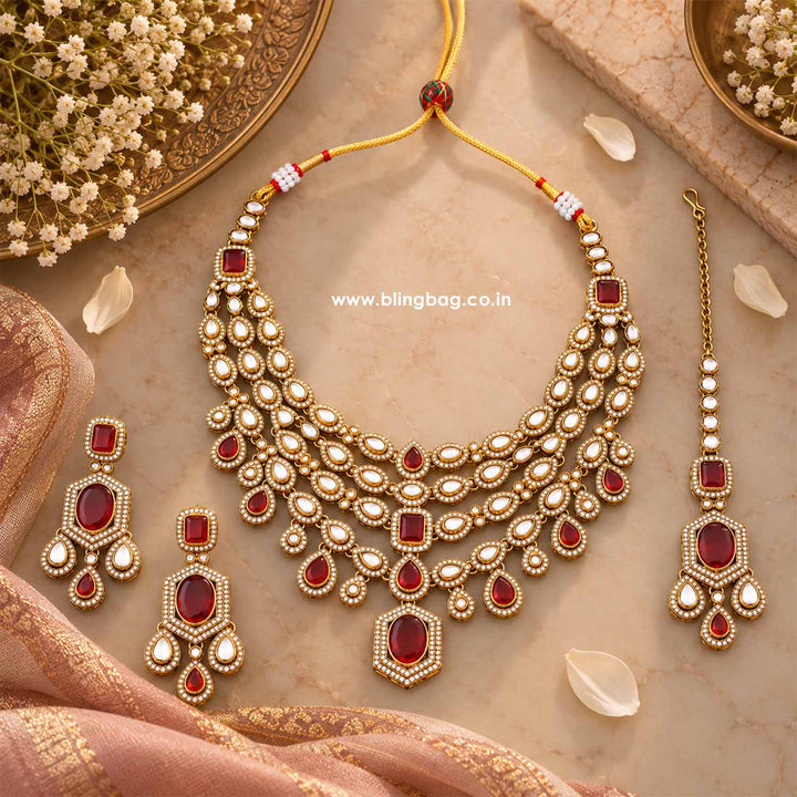 Rani Tishara Kundan Jewellery Set - New Arrival
