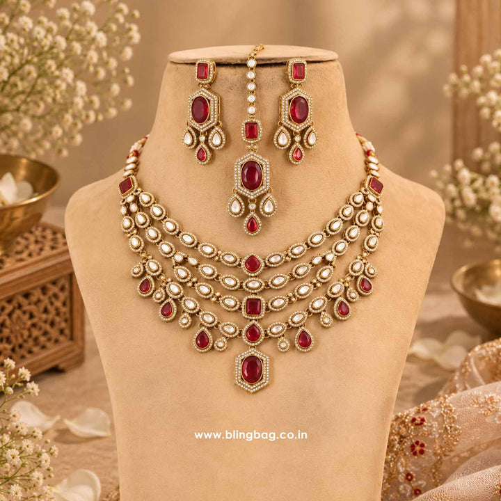 Rani Tishara Kundan Jewellery Set - New Arrival