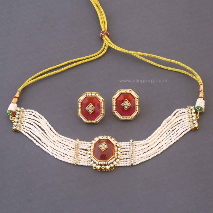 Rani Tithi Kundan Jewellery Set