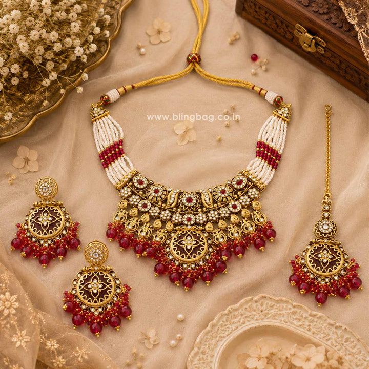 Rani Umasha Kundan Jewellery Set