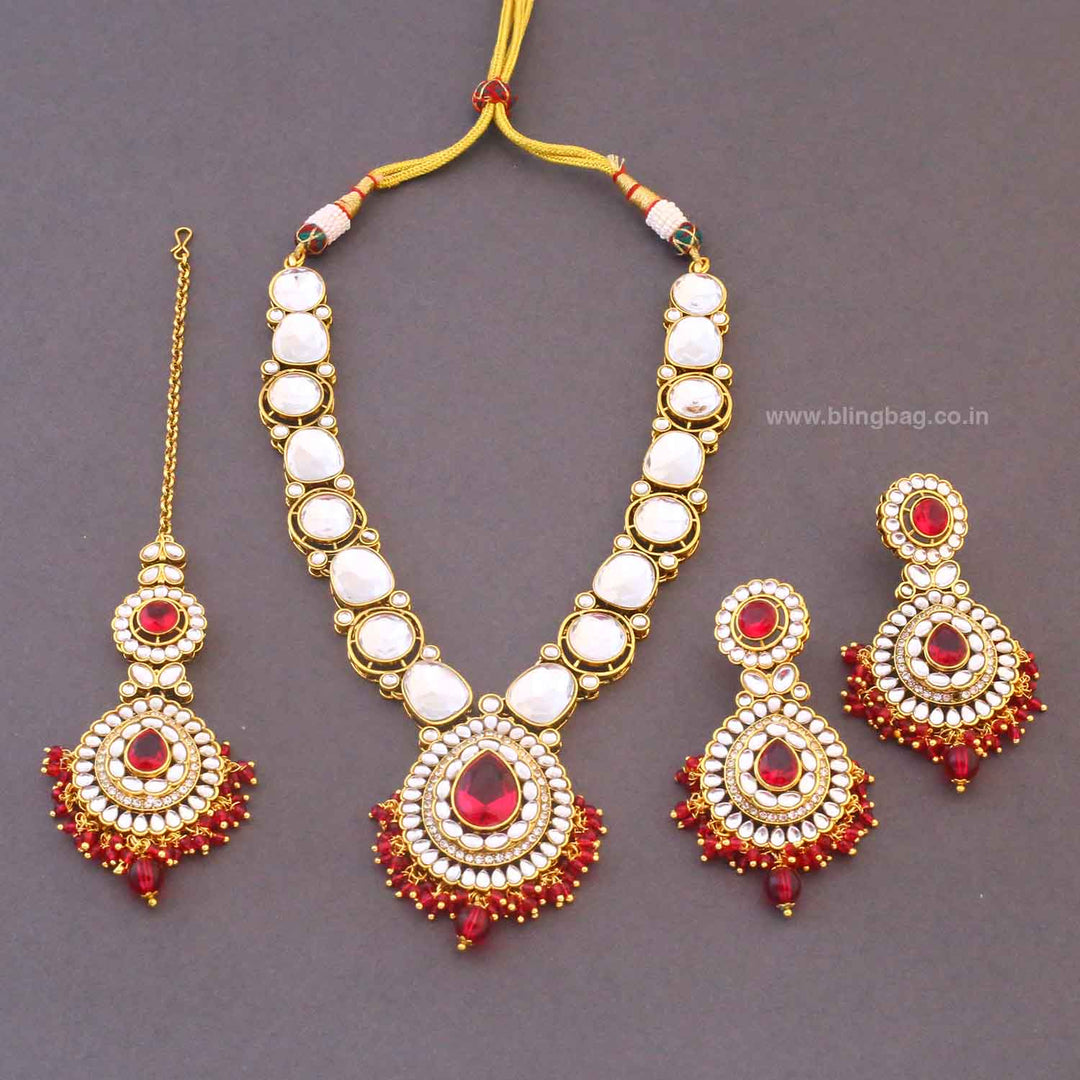 Rani Umisha Kundan Jewellery Set