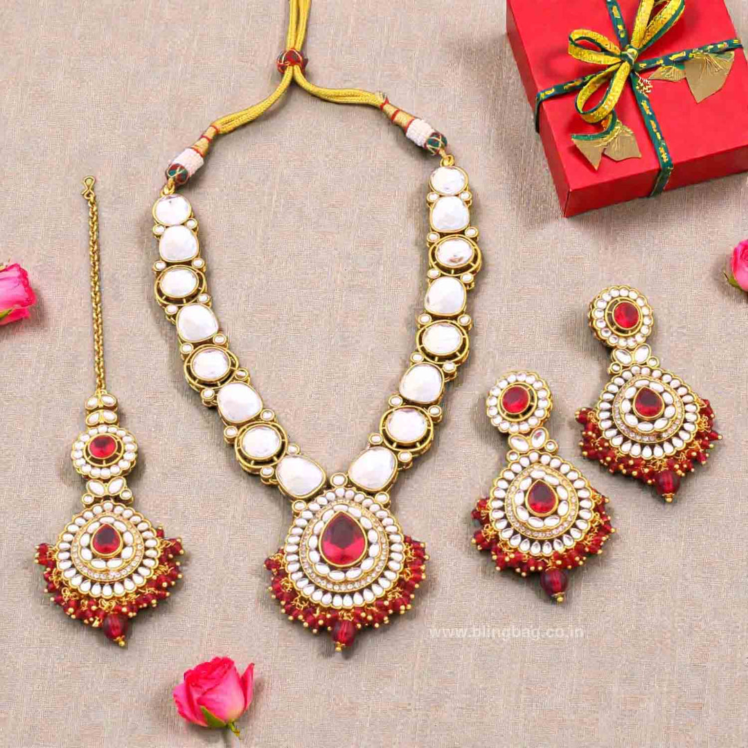 Rani Umisha Kundan Jewellery Set
