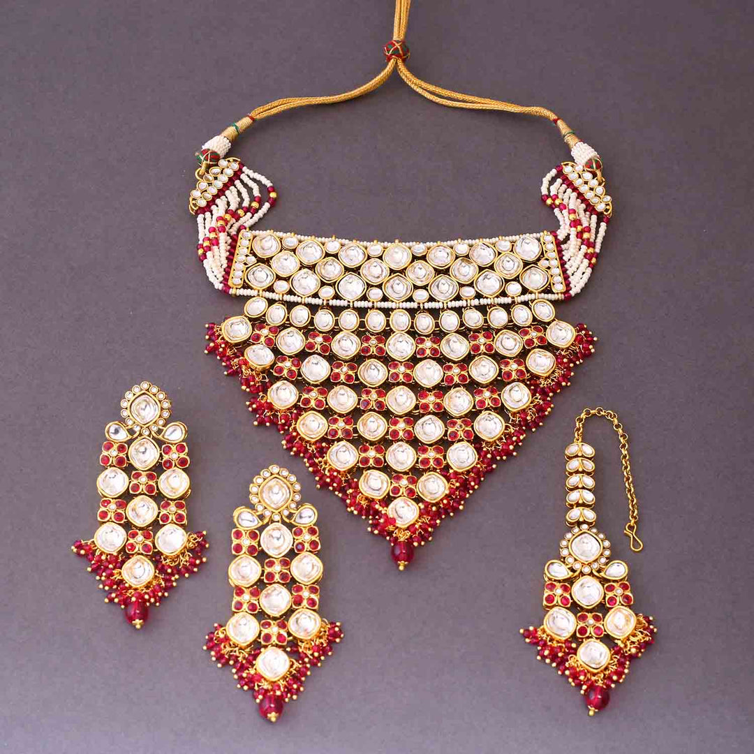 Rani Urmisha Kundan Jewellery Set