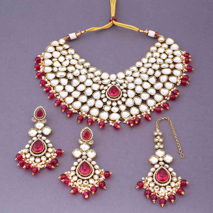 Rani Vandanti Kundan Jewellery Set