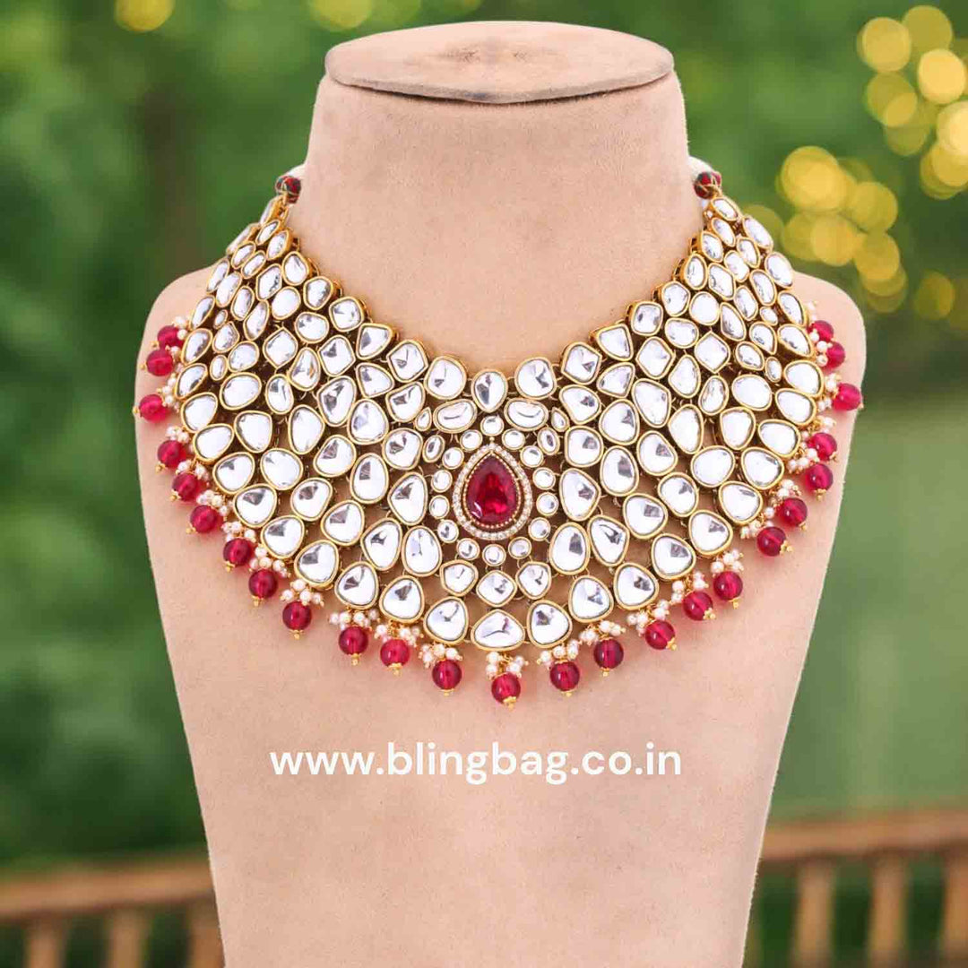 Rani Vandanti Kundan Jewellery Set