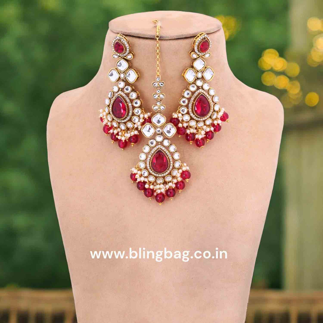 Rani Vandanti Kundan Jewellery Set