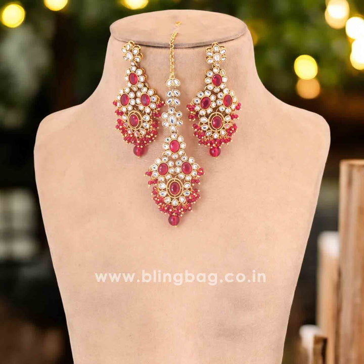 Rani Vidhuta Kundan Jewellery Set