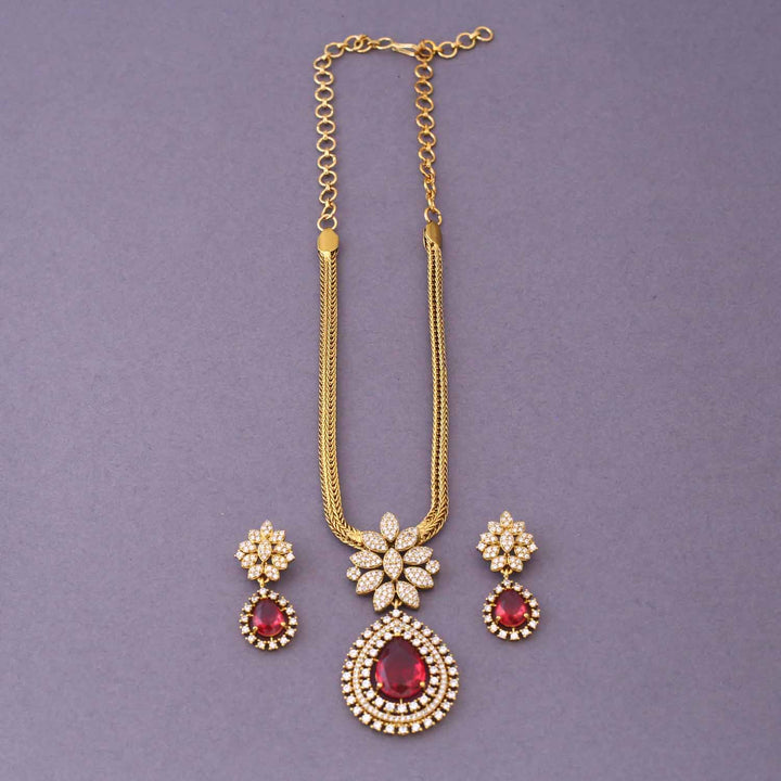 Rani Zamira Antique Pendant Set -New Arrival