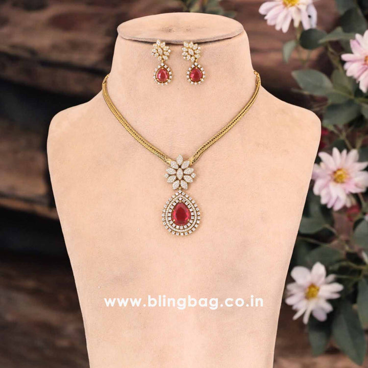 Rani Zamira Antique Pendant Set -New Arrival