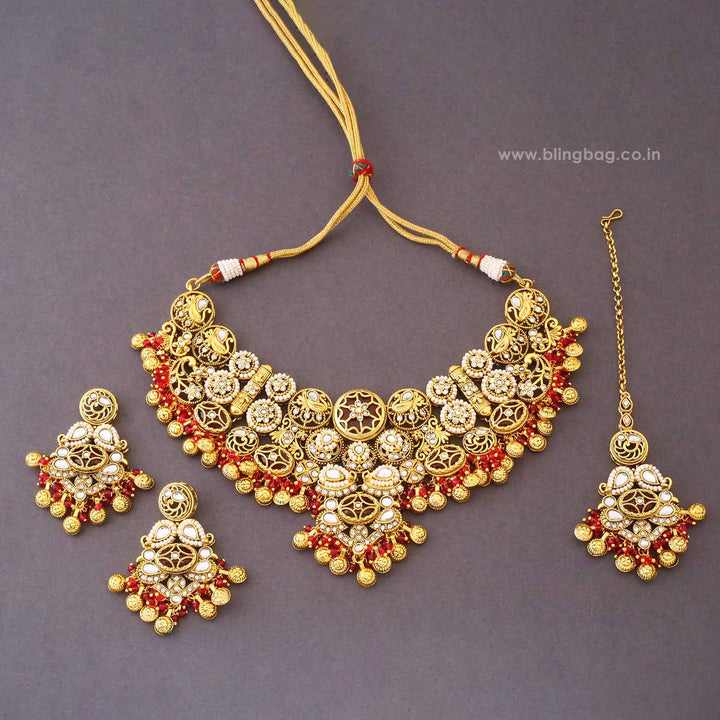 Rani Zayra Kundan Jewellery Set - New Arrival