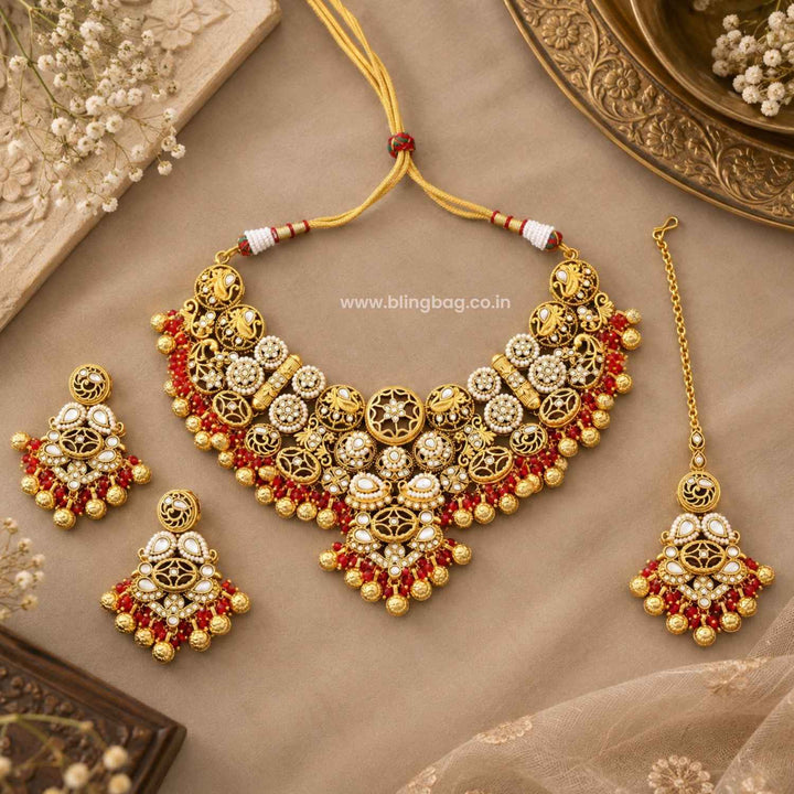 Rani Zayra Kundan Jewellery Set - New Arrival