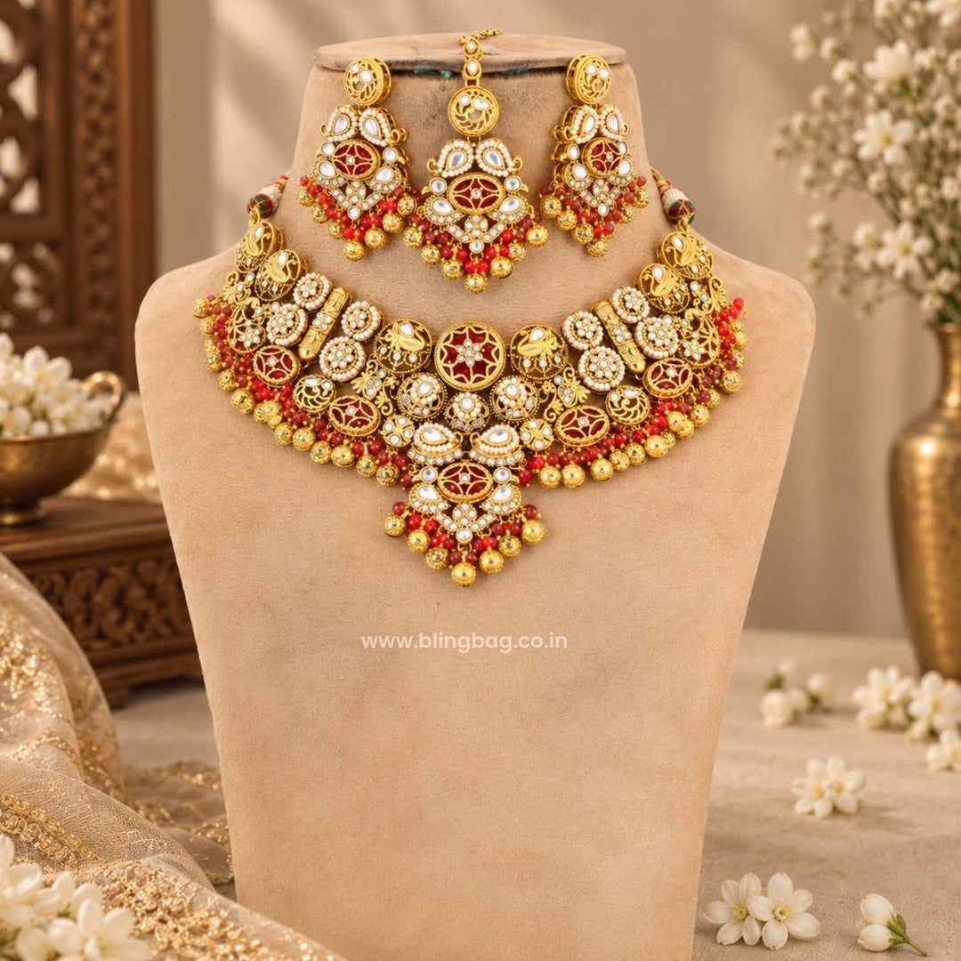 Rani Zayra Kundan Jewellery Set - New Arrival