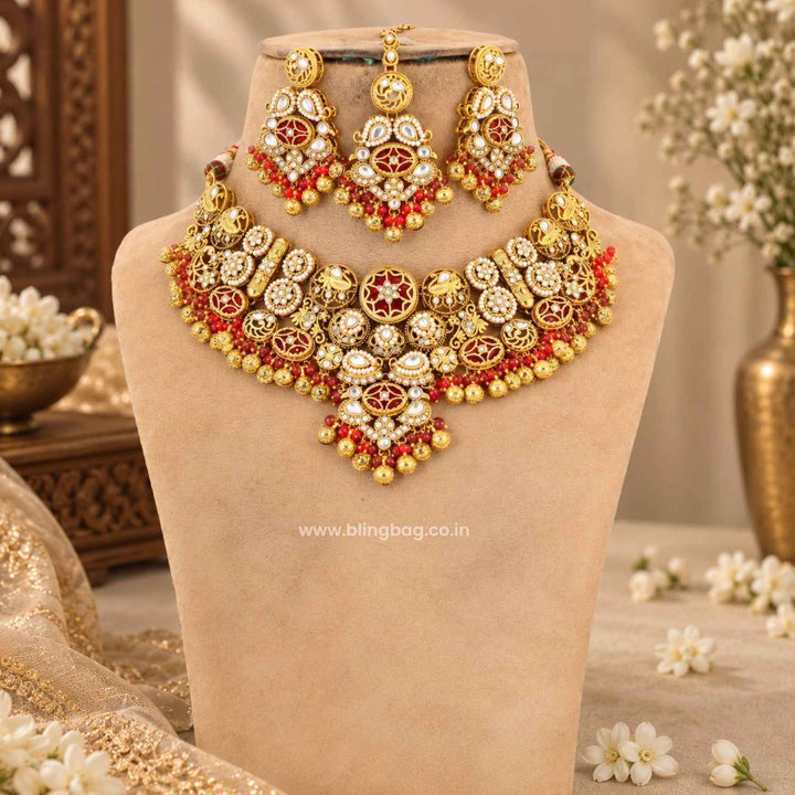 Rani Zayra Kundan Jewellery Set - New Arrival