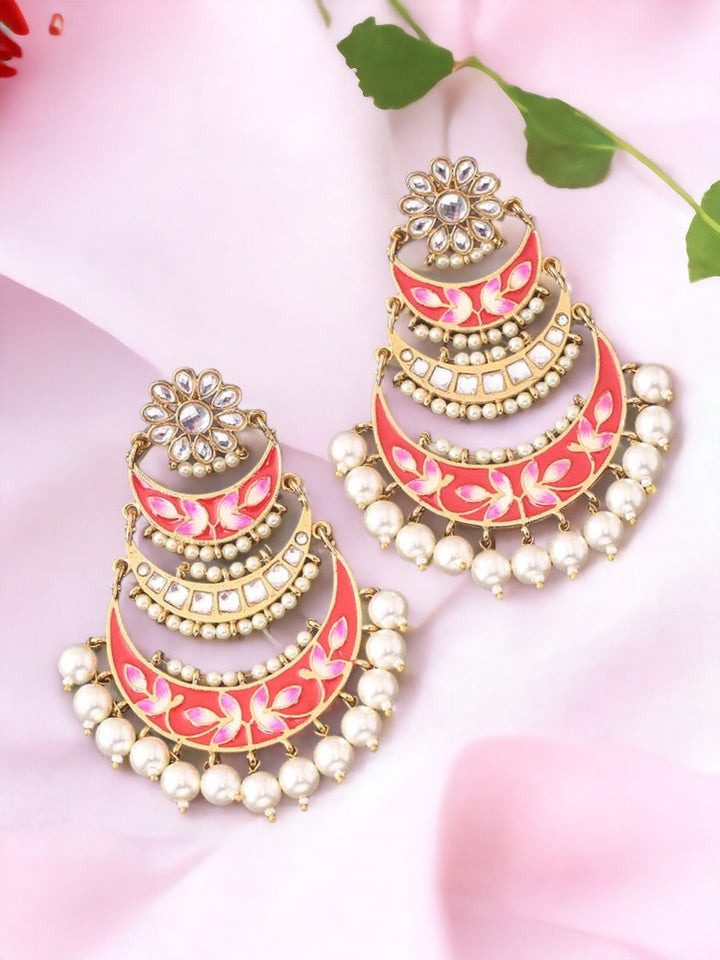 Red Chaand Chandbalis