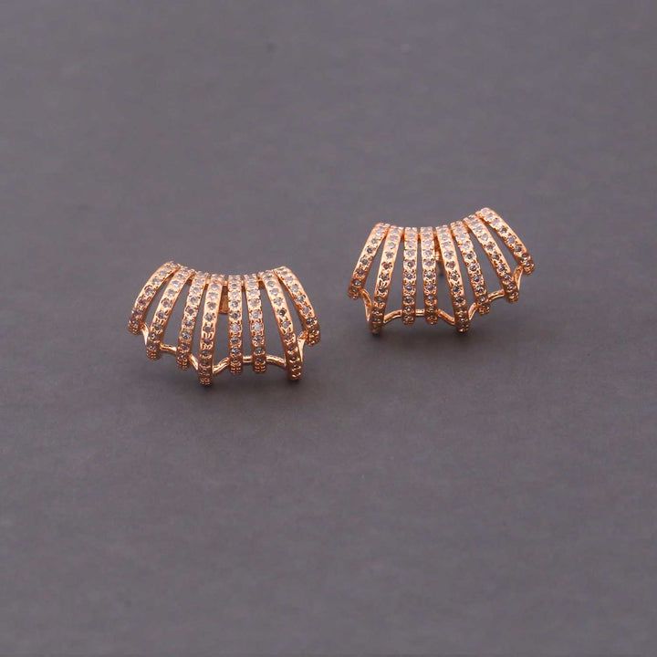 Rose Gold Adaline Zirconia Studs