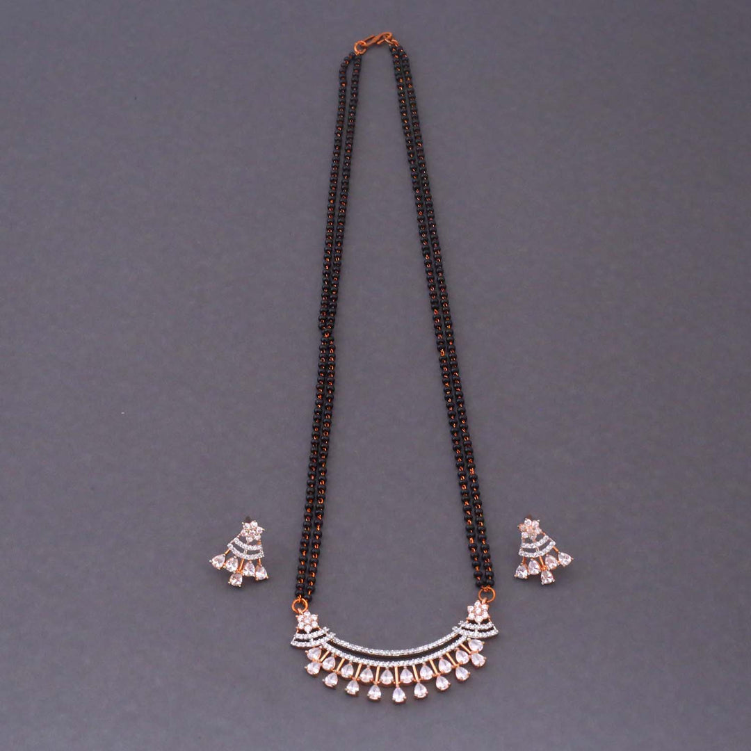Rose Gold Adeina Mangalsutra Set