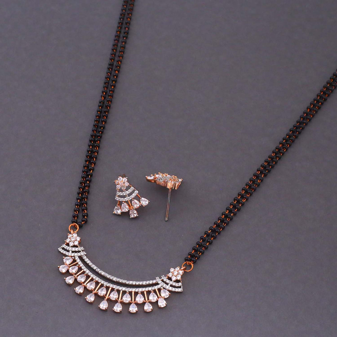 Rose Gold Adeina Mangalsutra Set