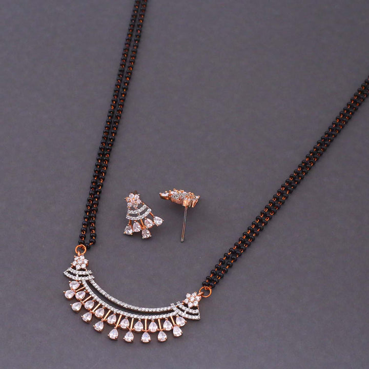 Rose Gold Adeina Mangalsutra Set