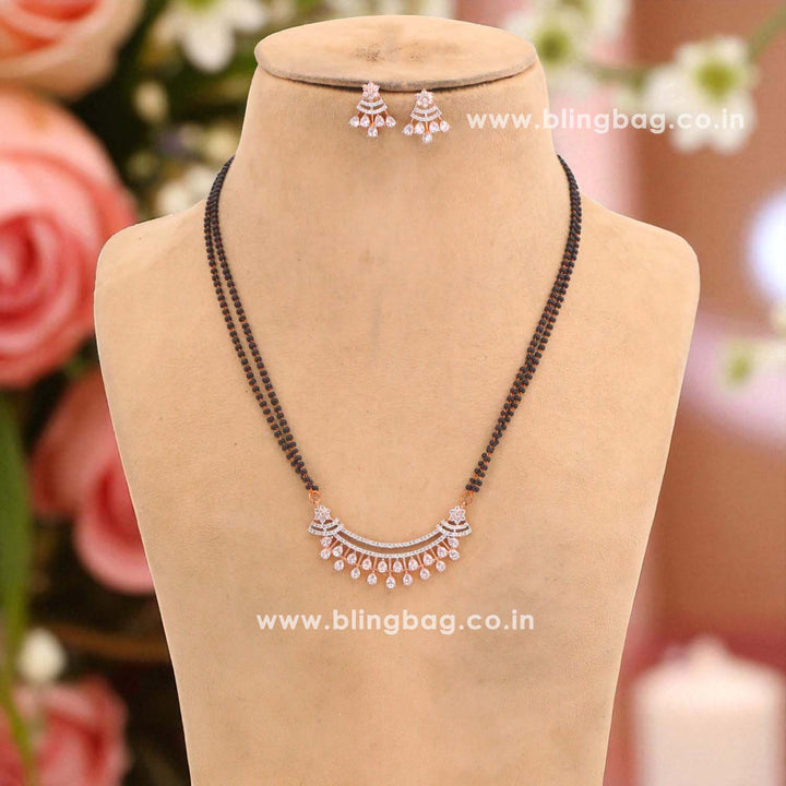 Rose Gold Adeina Mangalsutra Set