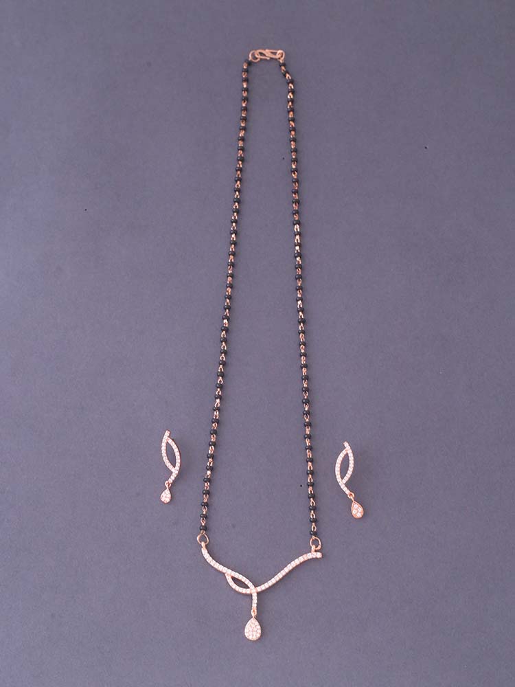 Rose Gold Adelina Mangalsutra Set