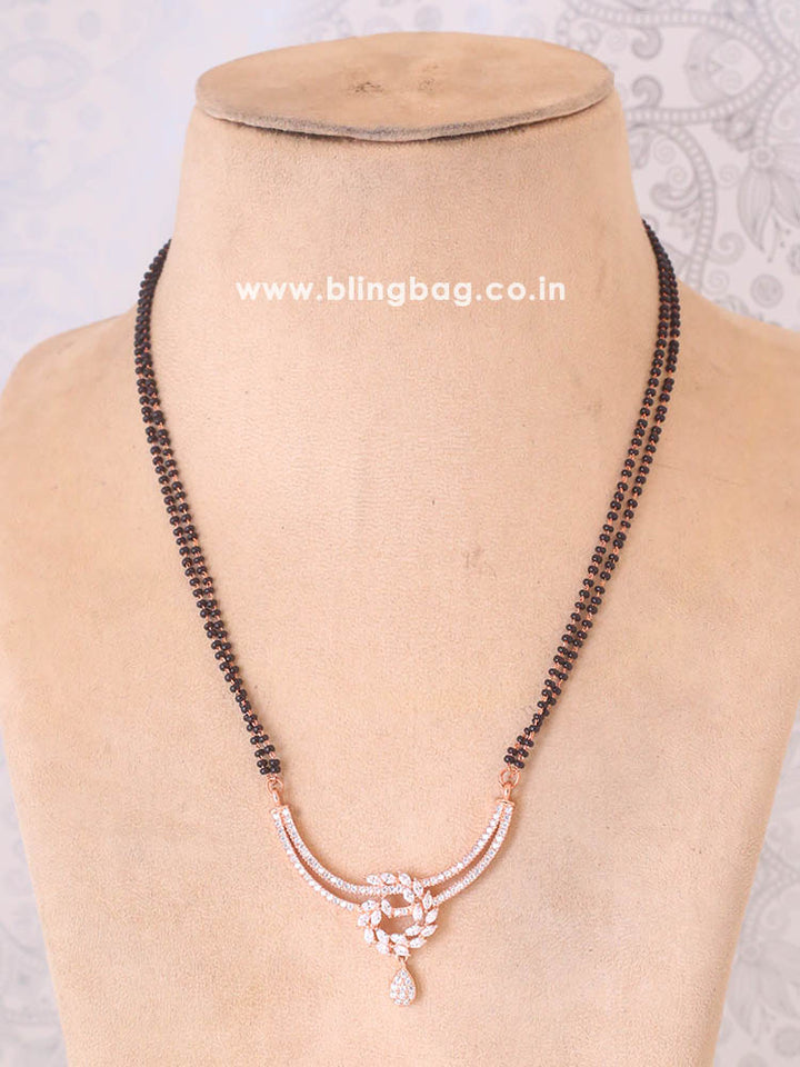 Rose Gold Adrite Mangalsutra