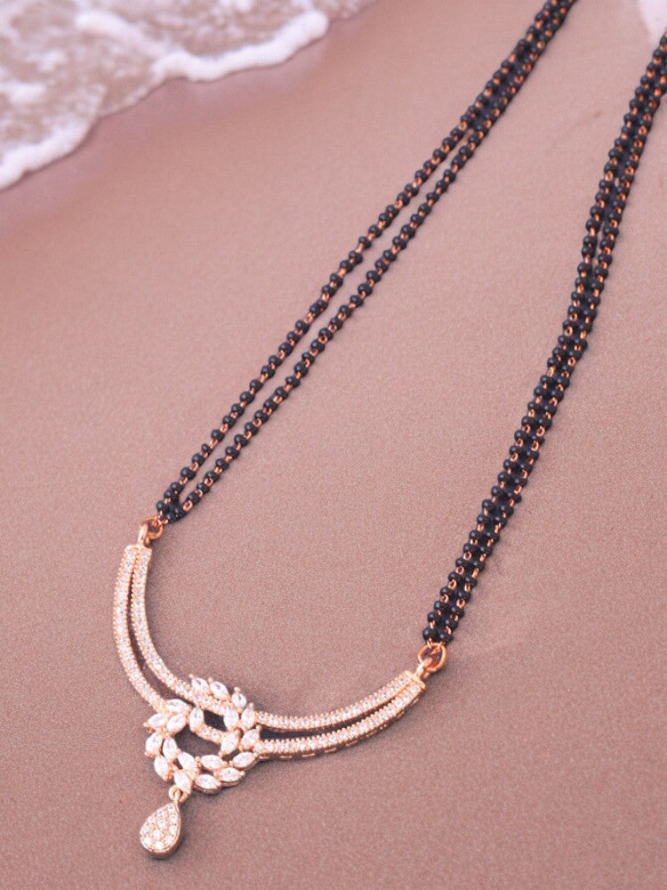 Rose Gold Adrite Mangalsutra