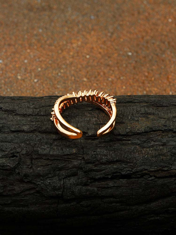 Rose Gold Aglaya Adjustable Ring