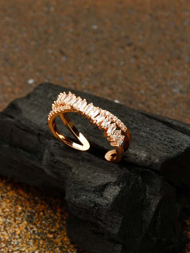 Rose Gold Aglaya Adjustable Ring