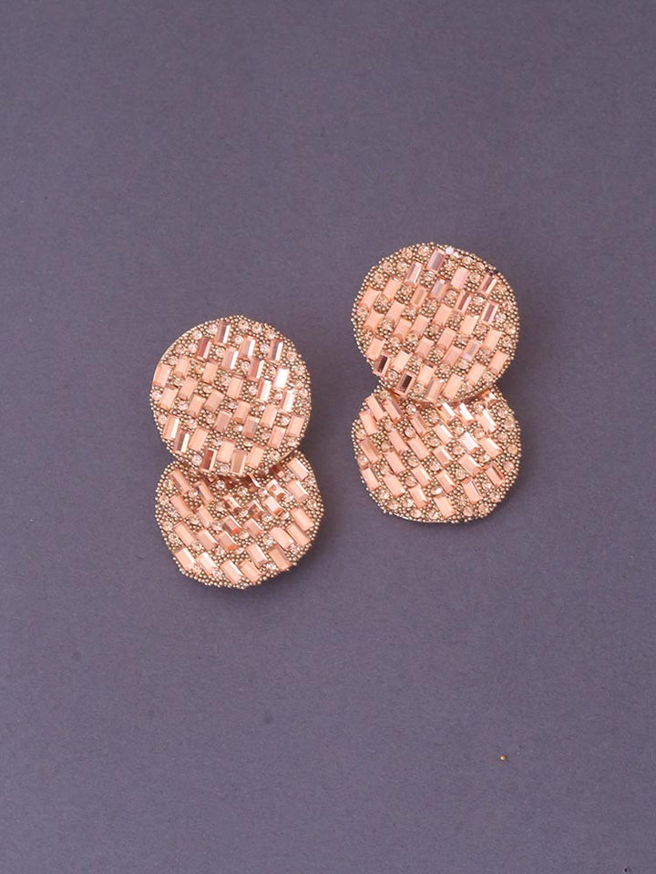 Rose Gold Agot Studs