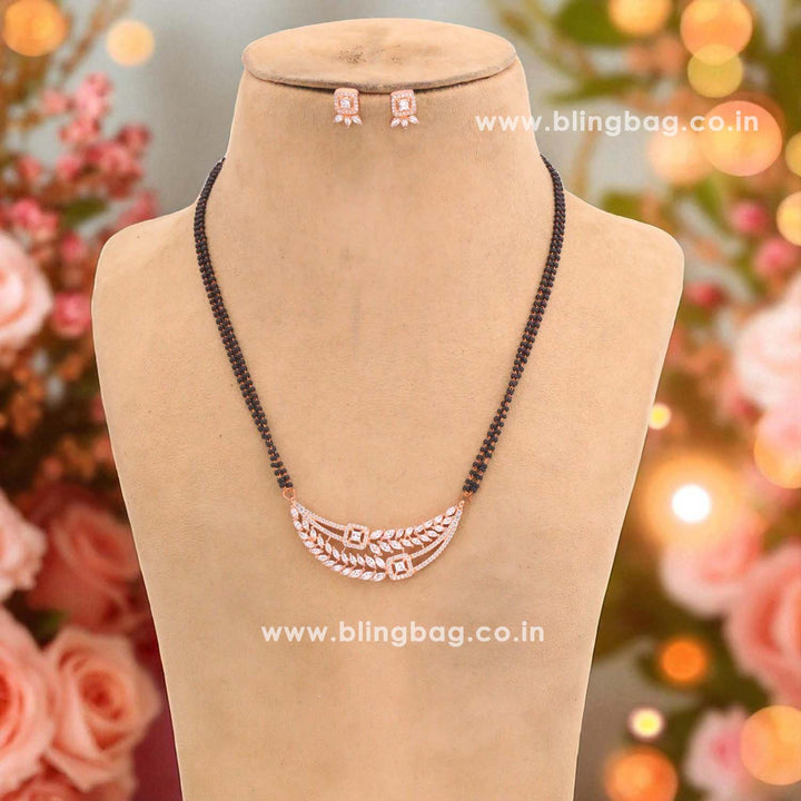 Rose Gold Aliet Mangalsutra Set