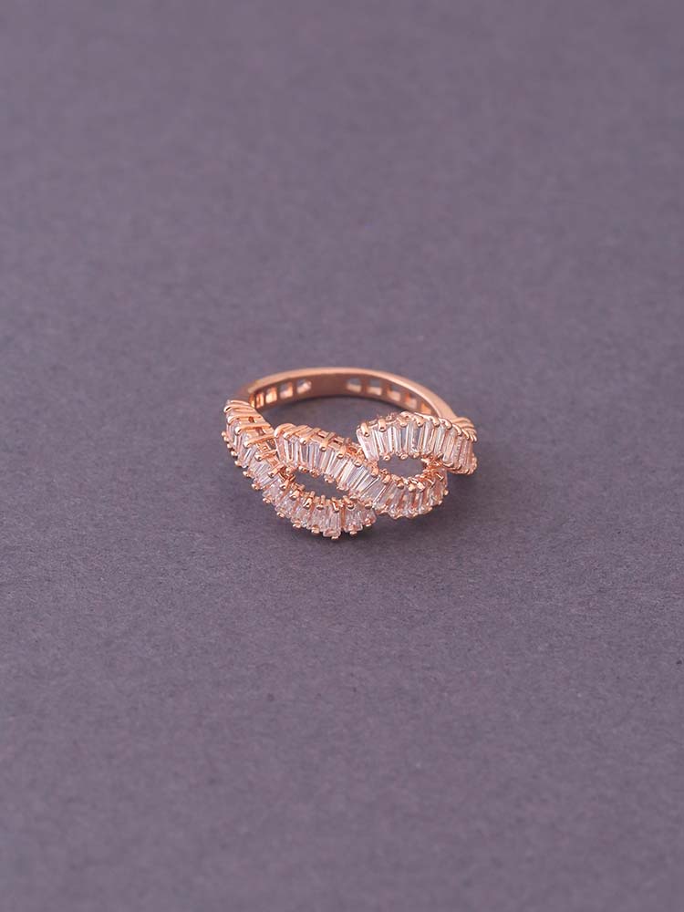Rose Gold Amari Zirconia Ring - EOSS