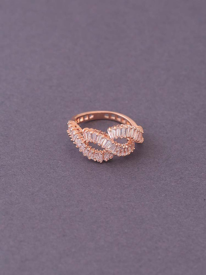 Rose Gold Amari Zirconia Ring - EOSS