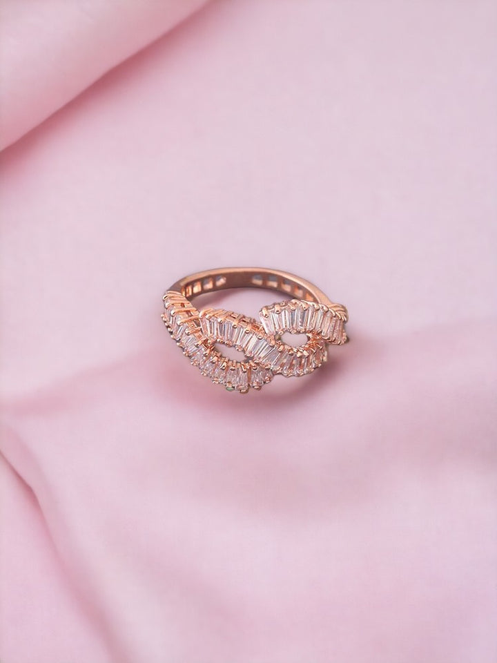Rose Gold Amari Zirconia Ring - EOSS