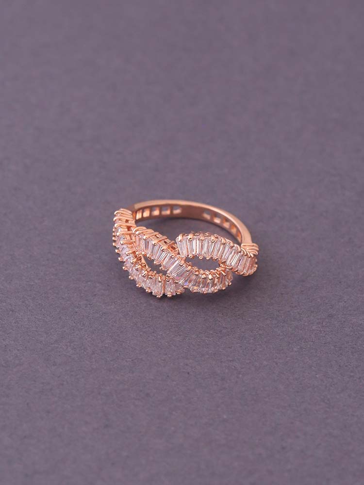 Rose Gold Amari Zirconia Ring - EOSS