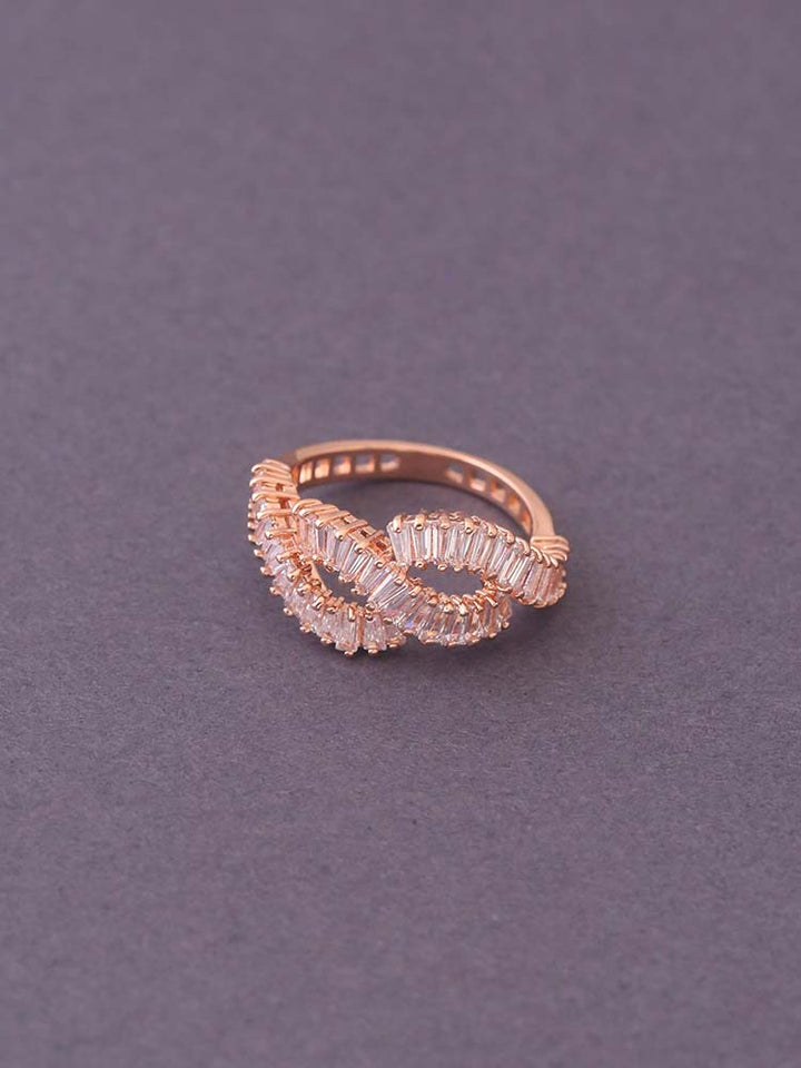 Rose Gold Amari Zirconia Ring - EOSS