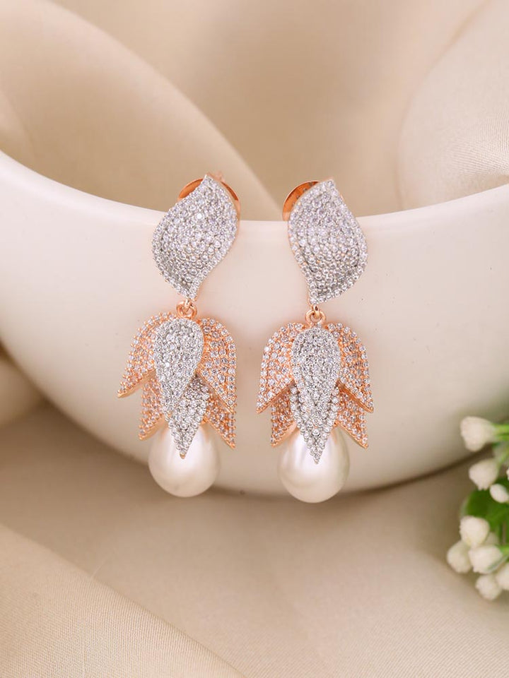 Rose Gold Amiri Zirconia Danglers