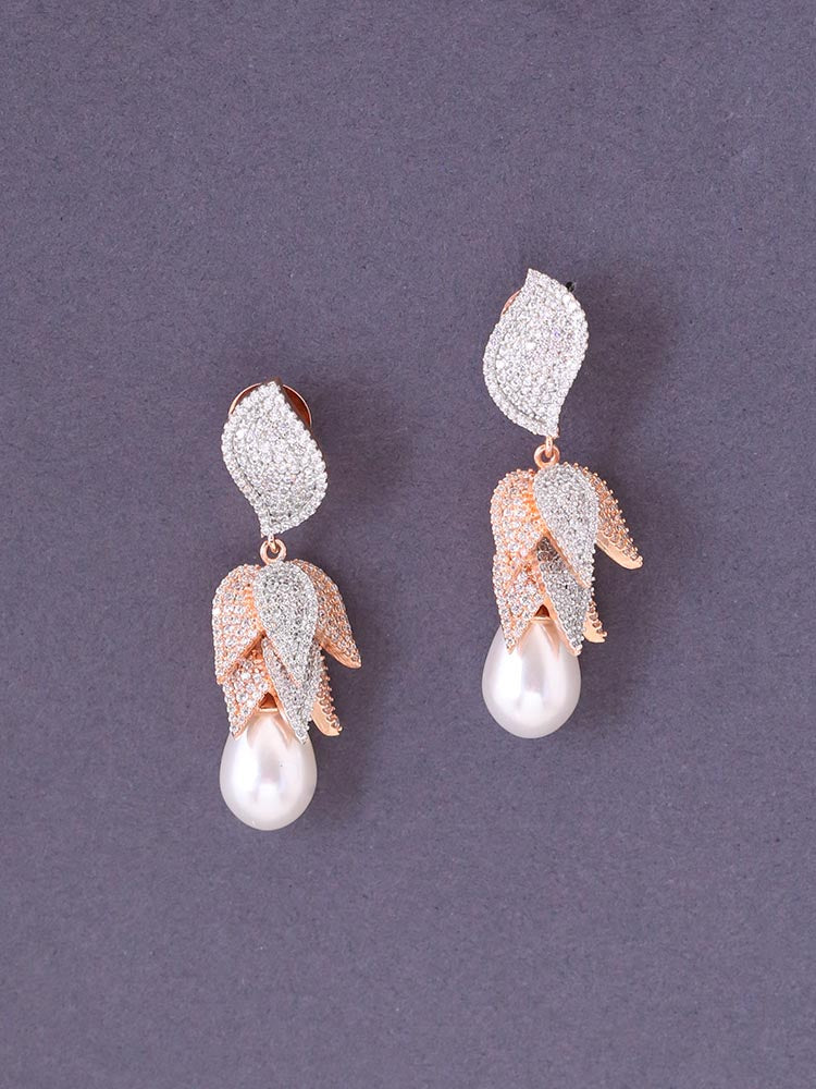 Rose Gold Amiri Zirconia Danglers