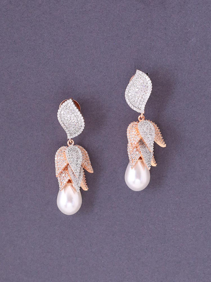 Rose Gold Amiri Zirconia Danglers