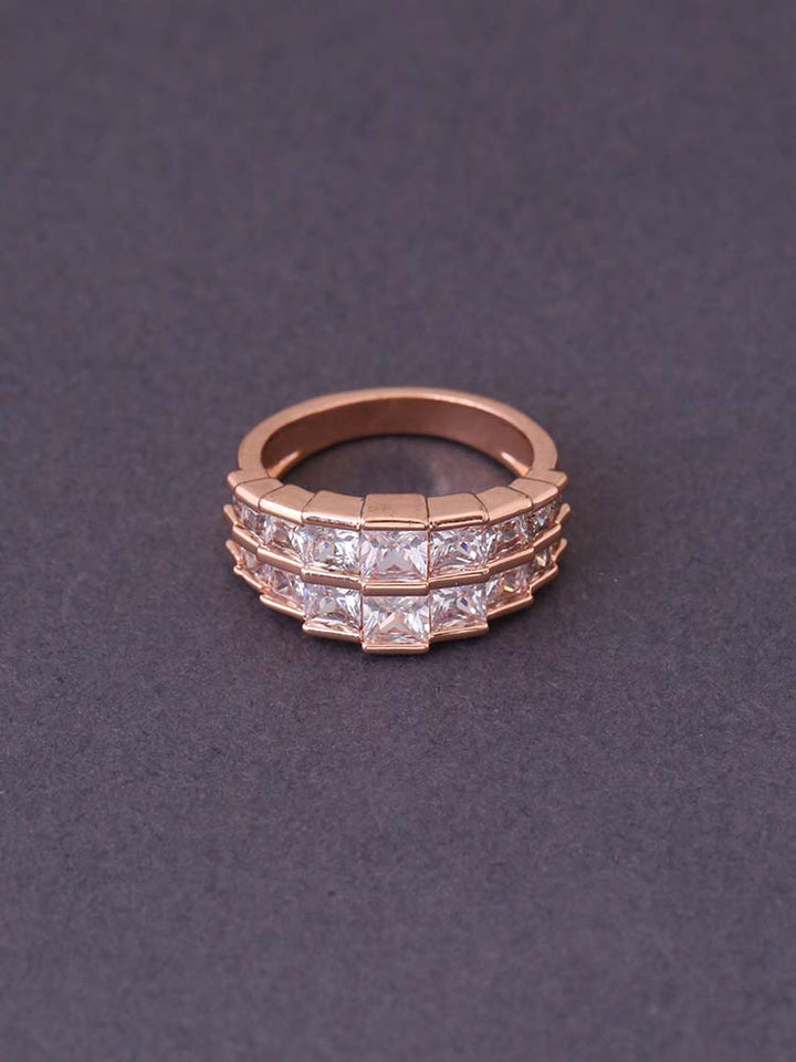 Rose Gold Amy Zirconia Ring