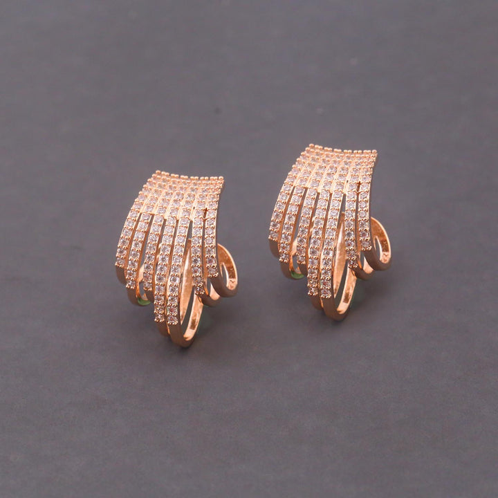 Rose Gold Anabia Zirconia Studs