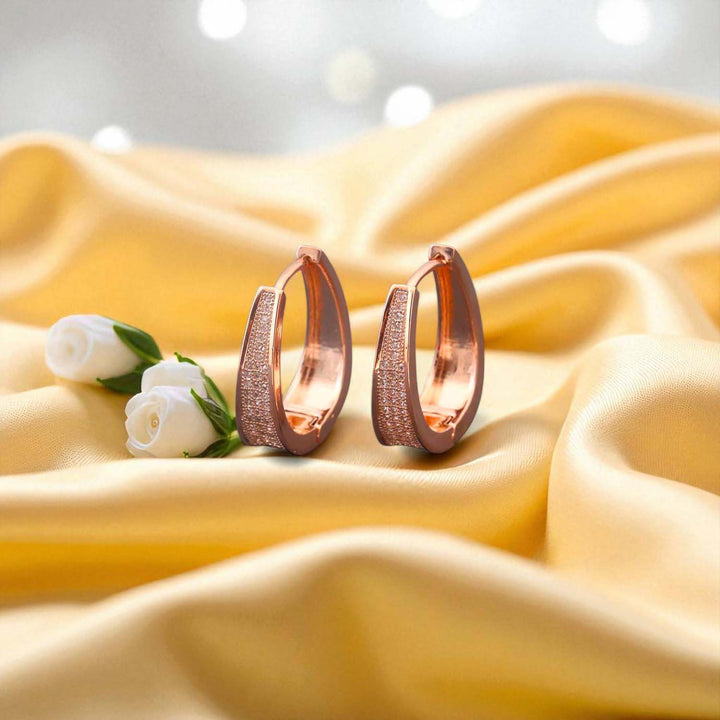 Rose Gold Anais Zirconia Hoops