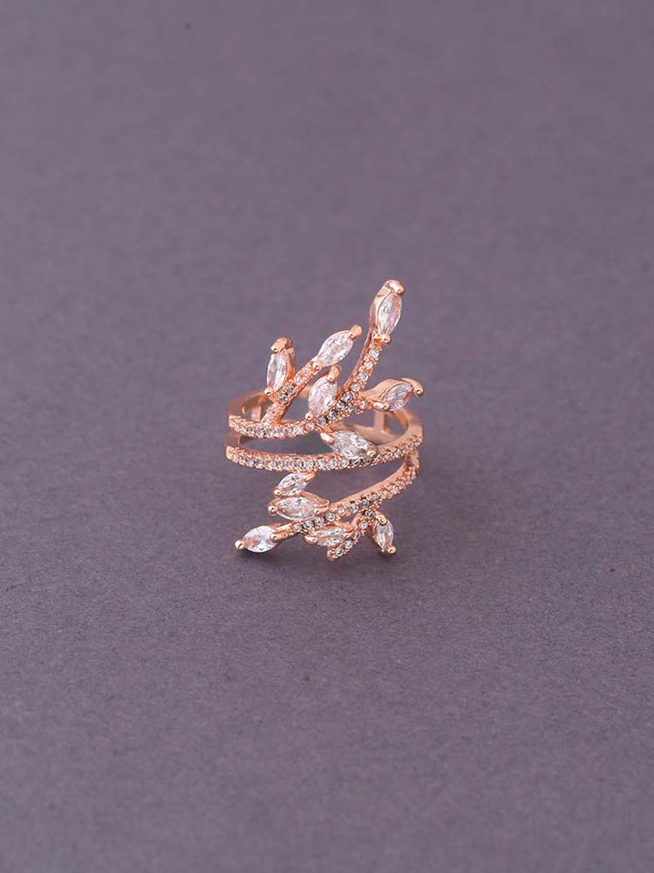 Rose Gold Angel Zirconia Ring - EOSS