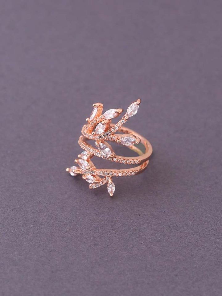 Rose Gold Angel Zirconia Ring - EOSS