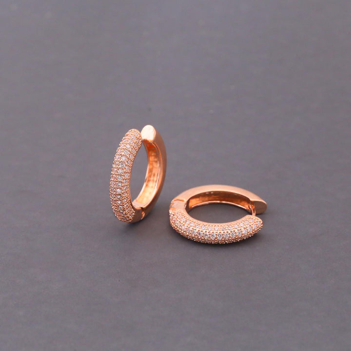 Rose Gold Aubree Zirconia Hoops