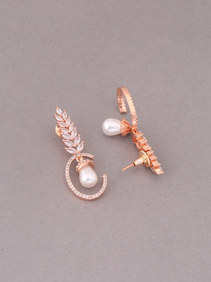 Rose Gold Billie Zirconia Danglers