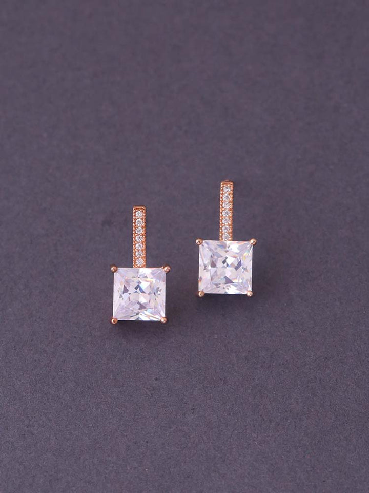 Rose Gold Brianna Zirconia Hoops