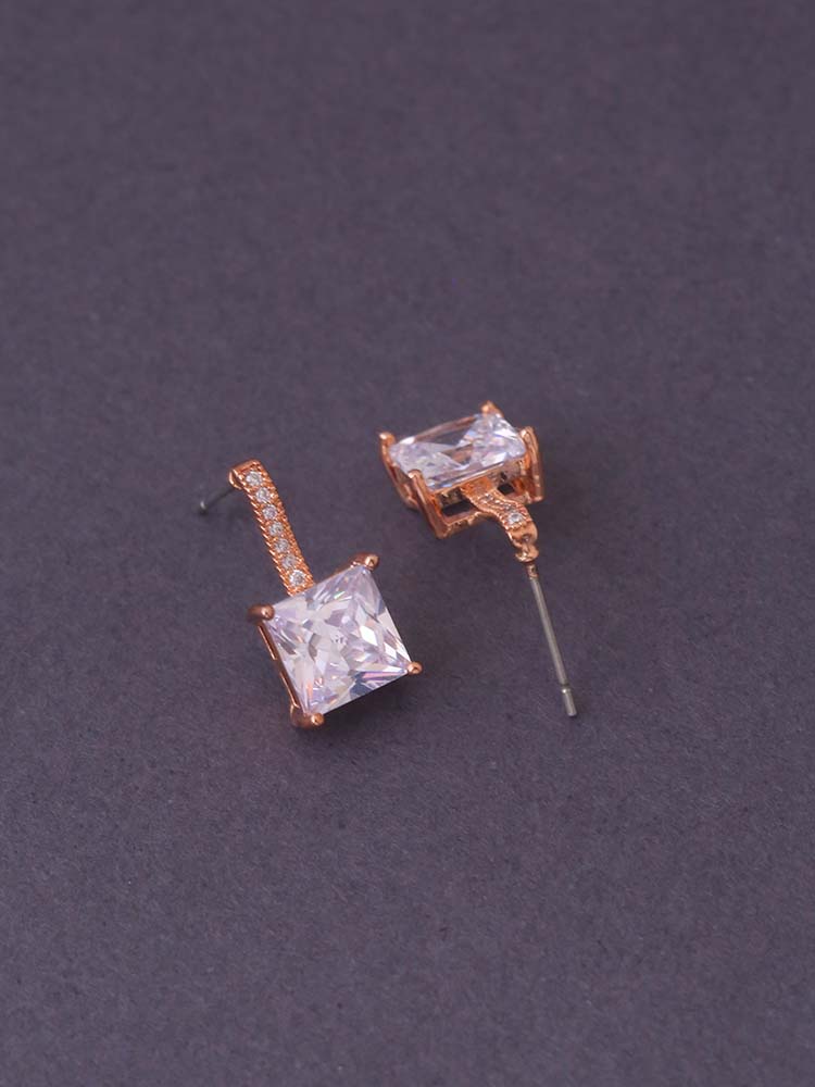 Rose Gold Brianna Zirconia Hoops