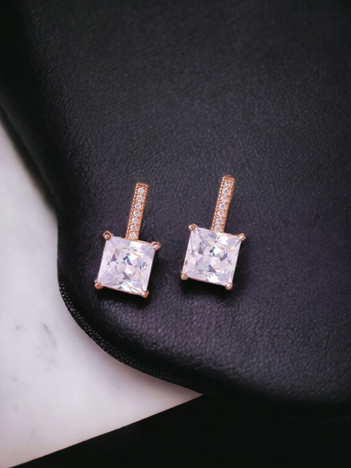 Rose Gold Brianna Zirconia Hoops