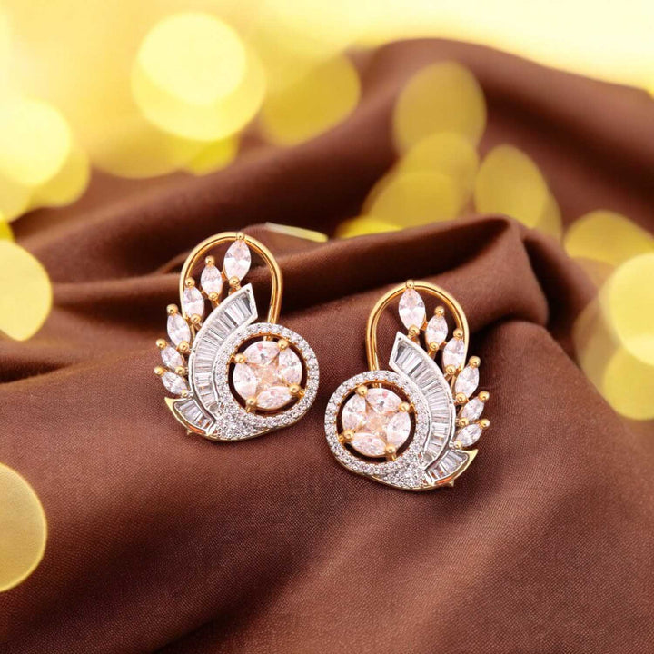 Rose Gold Cadi Zirconia Studs