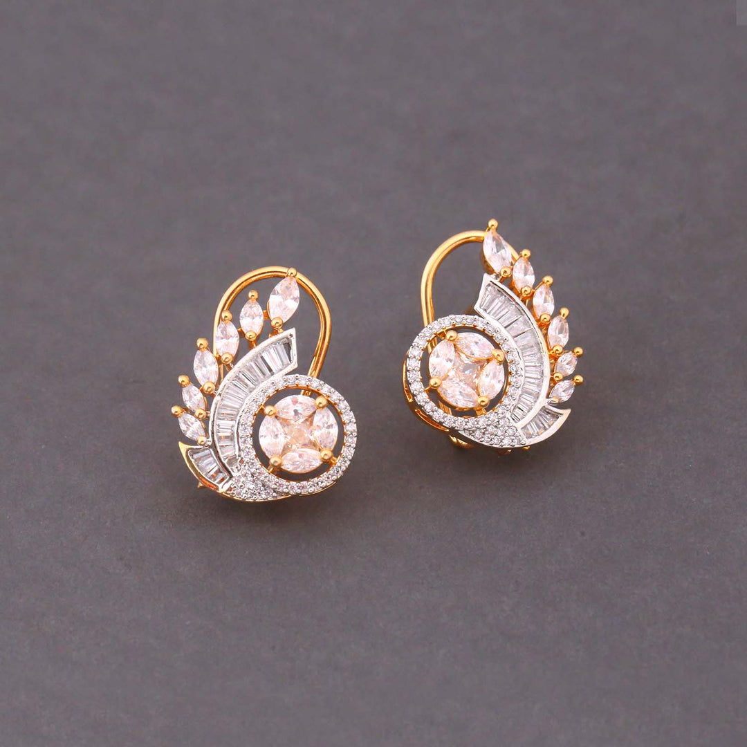 Rose Gold Cadi Zirconia Studs
